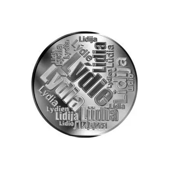 Česká jména - Lýdie - velká stříbrná medaile 1 Oz