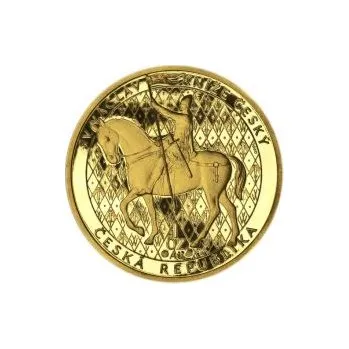 Sv. Václav na koni - zlato Proof