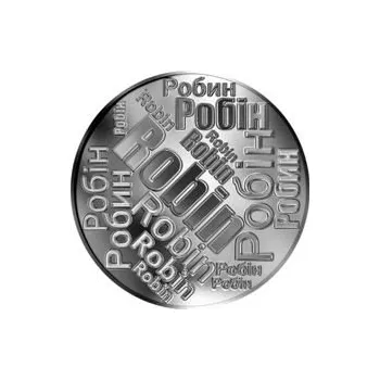 Česká jména - Robin - velká stříbrná medaile 1 Oz