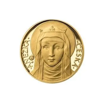Sada zlatého dukátu a stříbrného odražku Anežka Česká - 735. výročí úmrtí - proof