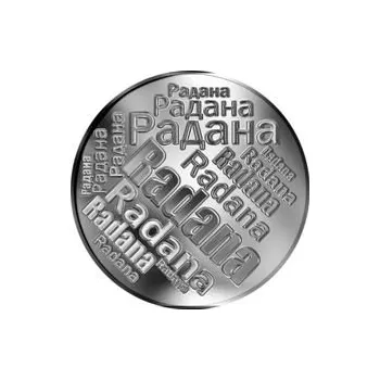 Česká jména - Radana - velká stříbrná medaile 1 Oz