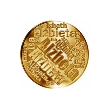 Česká jména - Alžběta - velká zlatá medaile 1 Oz