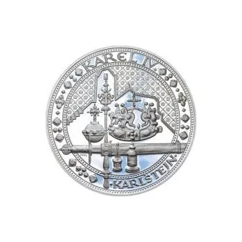 Nejkrásnější medailon IV. - Karlštejn 50 mm Ag Proof