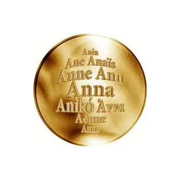 Česká jména - Anna - zlatá medaile