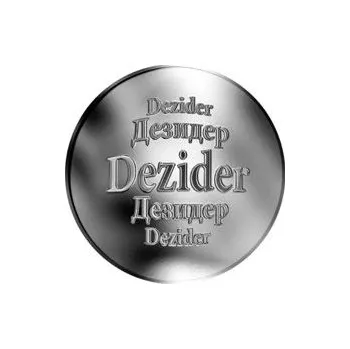 Slovenská jména - Dezider - stříbrná medaile