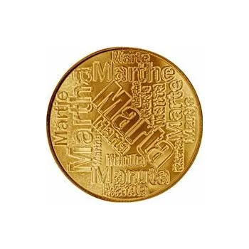 Česká jména - Marta - velká zlatá medaile 1 Oz
