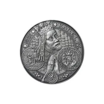 Nejkrásnější medailon I. Nové Město pražské - 1 kg Ag patina