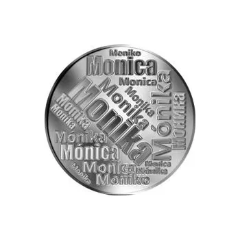 Česká jména - Monika - velká stříbrná medaile 1 Oz