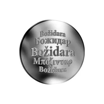 Slovenská jména - Božidara - stříbrná medaile