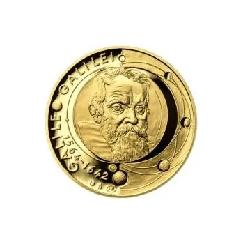 Galileo Galilei - 450. výročí narození zlato proof
