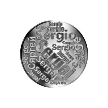 Česká jména - Sergej - velká stříbrná medaile 1 Oz