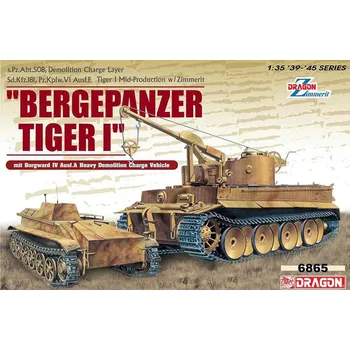 Plastikový model Dragon "Bergepanzer Tiger I" 1:35