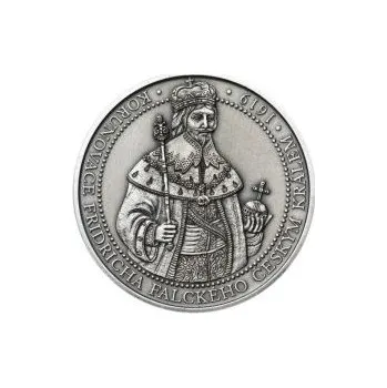 Korunovace Fridricha Falckého českým králem - stříbro patina