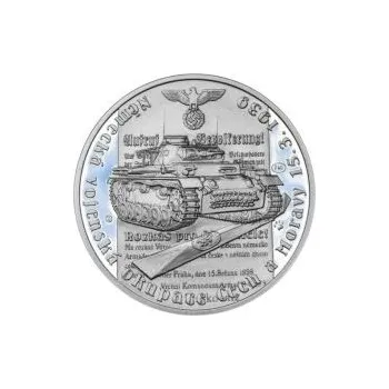 Vpád německých vojsk - 15. březen 1939 - 28 mm stříbro Proof