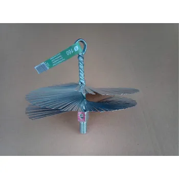 Komínová štětka kartáč komínový nerez DN 200 mm (štětka komínová plochý drát nerez DN 200mm)