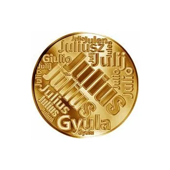 Česká jména - Julius - velká zlatá medaile 1 Oz
