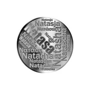 Česká jména - Nataša - velká stříbrná medaile 1 Oz