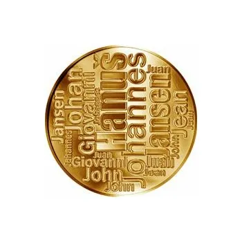 Česká jména - Hanuš - velká zlatá medaile 1 Oz