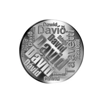 Česká jména - David - velká stříbrná medaile 1 Oz