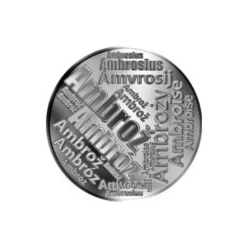 Česká jména - Ambrož - velká stříbrná medaile 1 Oz