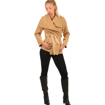 Dámský kabát Glara Dámský kabát s páskem 222844