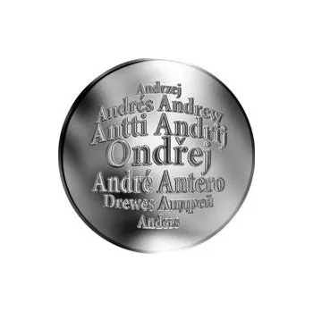 Česká jména - Ondřej - velká stříbrná medaile 1 Oz