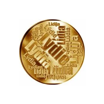 Česká jména - Lýdie - velká zlatá medaile 1 Oz