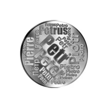 Česká jména - Petr - velká stříbrná medaile 1 Oz