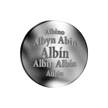 Slovenská jména - Albín - velká stříbrná medaile 1 Oz