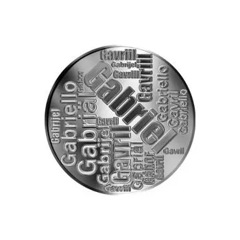 Česká jména - Gabriel - velká stříbrná medaile 1 Oz