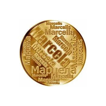 Česká jména - Marcela - velká zlatá medaile 1 Oz