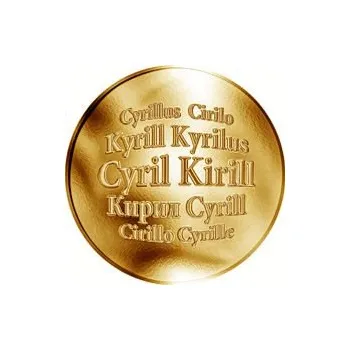 Slovenská jména - Cyril - zlatá medaile