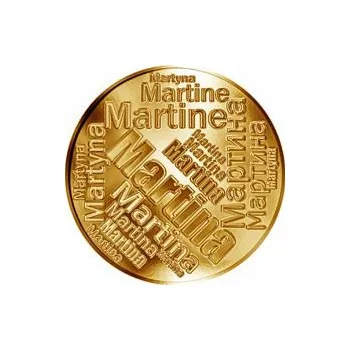 Česká jména - Martina - velká zlatá medaile 1 Oz