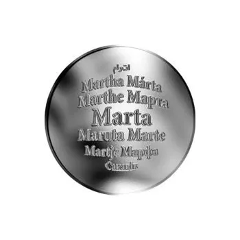 Česká jména - Marta - stříbrná medaile