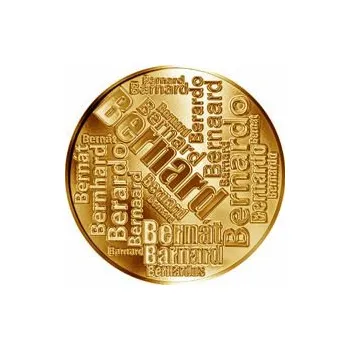 Česká jména - Bernard - velká zlatá medaile 1 Oz