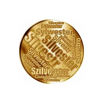 Česká jména - Silvestr - velká zlatá medaile 1 Oz