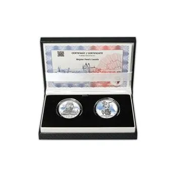 Majster Pavol z Levoče - návrhy mince 10 € sada Ag medailí 1 Oz Proof