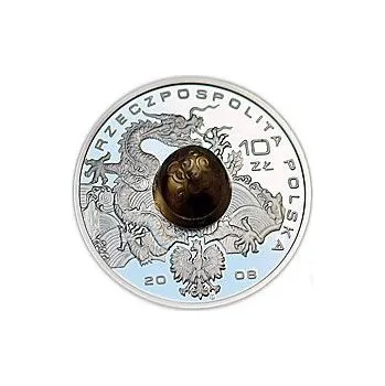 2008 Olympiad Beijing Globe Swimming Silver Proof