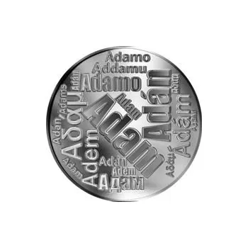 Česká jména - Adam - velká stříbrná medaile 1 Oz