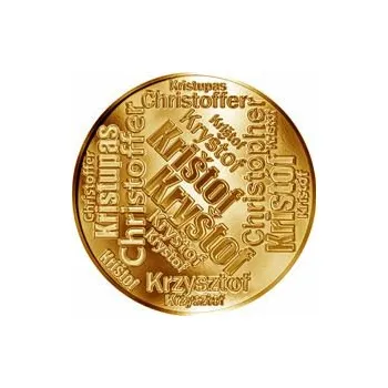Volný čas Česká jména - Kryštof - velká zlatá medaile 1 Oz