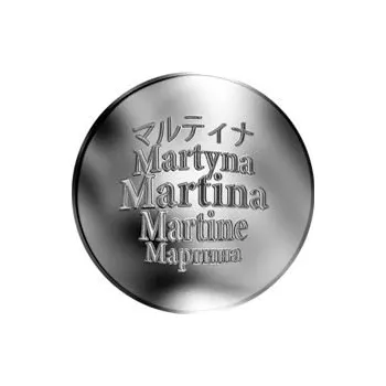 Česká jména - Martina - stříbrná medaile