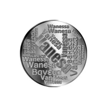 Česká jména - Vanesa - velká stříbrná medaile 1 Oz