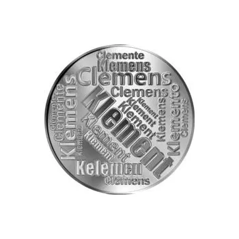 Česká jména - Klement - velká stříbrná medaile 1 Oz