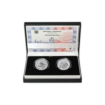 Nitrianske knieža Pribina - návrhy mince 100 € sada Ag medailí 1 Oz b.k.