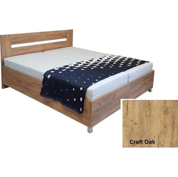 Postel Lux postel zvýšená s úložným prostorem a matracemi 180cm 180 x 200cm Craft
