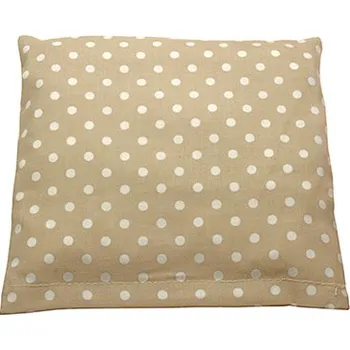 Masážní přístroj Marvida GmbH & Co. KG Polštářek z třešňových pecek, béžový s puntíky, 18 x 19 cm