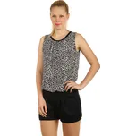 Glara Dámský krátký overal se zvířecím potiskem 49926