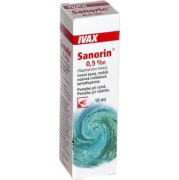 Lék na kašel, rýmu a nachlazení Sanorin 0,5 PM nosní sprej 10 ml