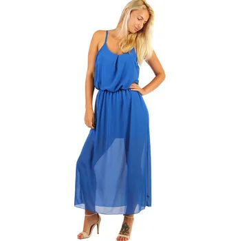 Dámské šaty Glara Jednobarevné šifonové maxi šaty 237867