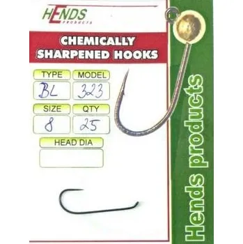 Rybářský háček Hends Háčky bez protihrotu BL 323 - Vel: 18-25ks
